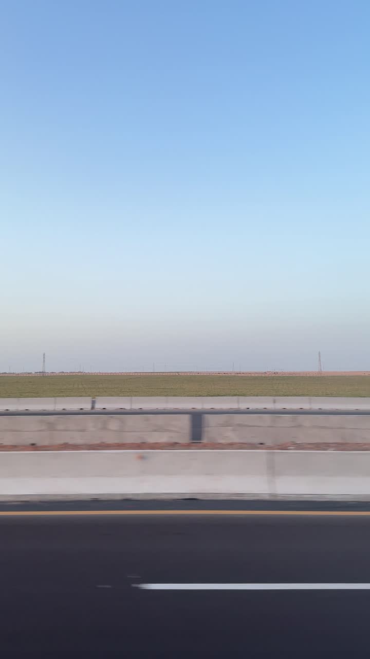 차에서 높은 길의 전망, 트럭 촬영