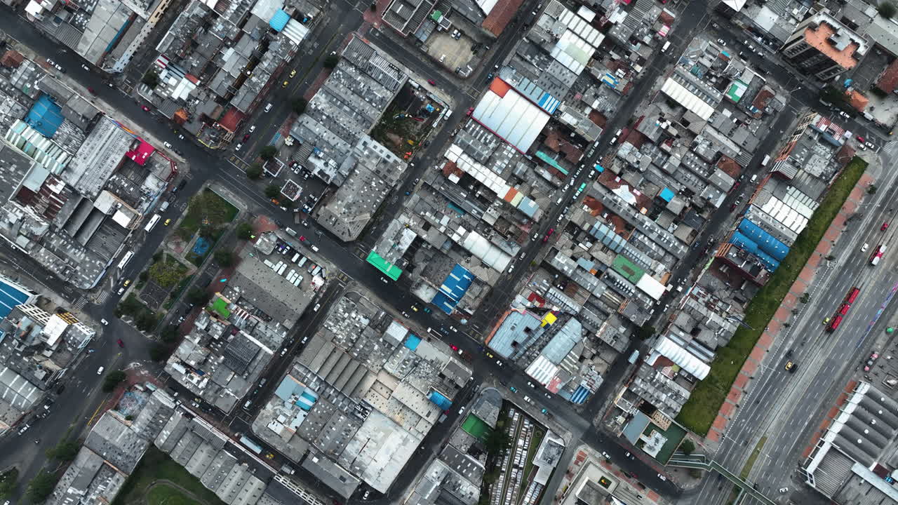 인구 밀도가 높은 도시 의 공중 사진