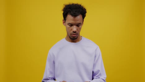 man dancing with headphones