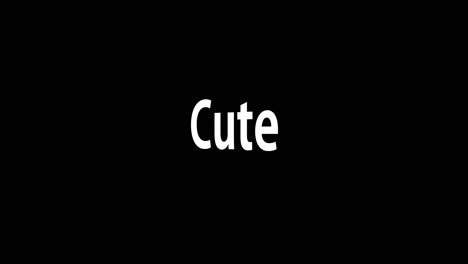 cute text animation message motion graphics