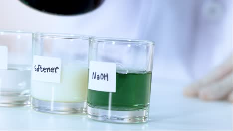 color change in naoh solution using natural indicator