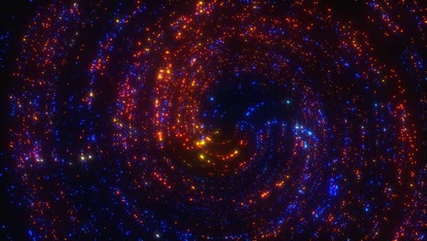 galaxia espiral brillante y abstracta