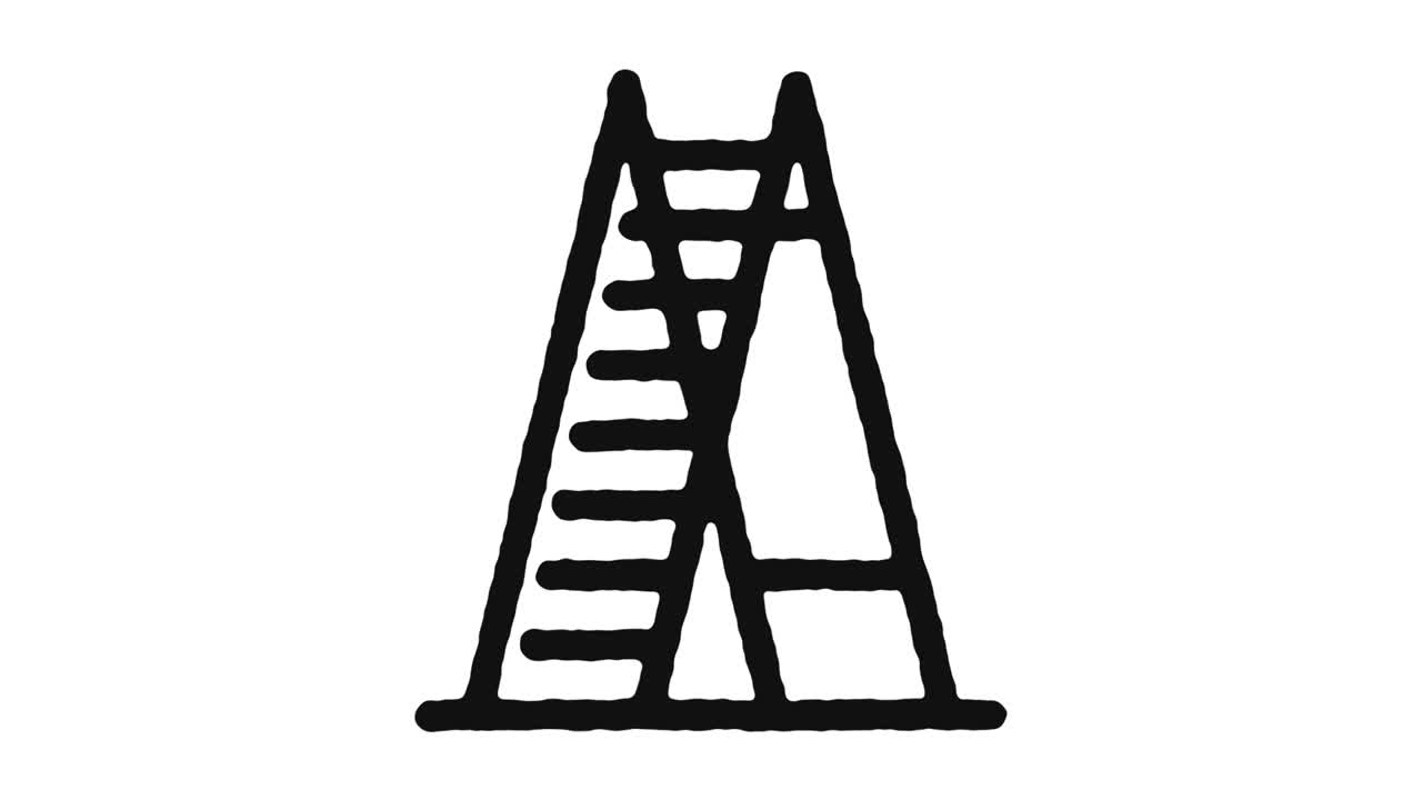 홈 리노베이션 아이콘 애니메이션 영상 및 알파 채널