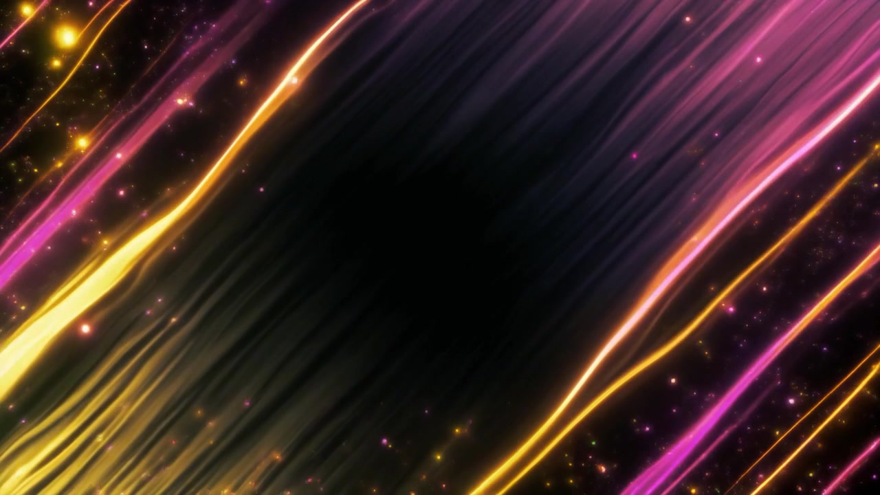 Abstract Background with Glowing Pink and Gold Light Streaks