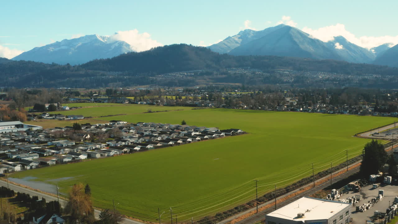 칠리왝, 브리티시 컬럼비아의 아름다운 공중 전망