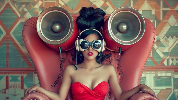 Donne d'affari nel settore tecnologico con visori VR, create con l'IA