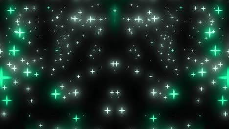 gráficos de movimiento de partículas de rotación de estrellas