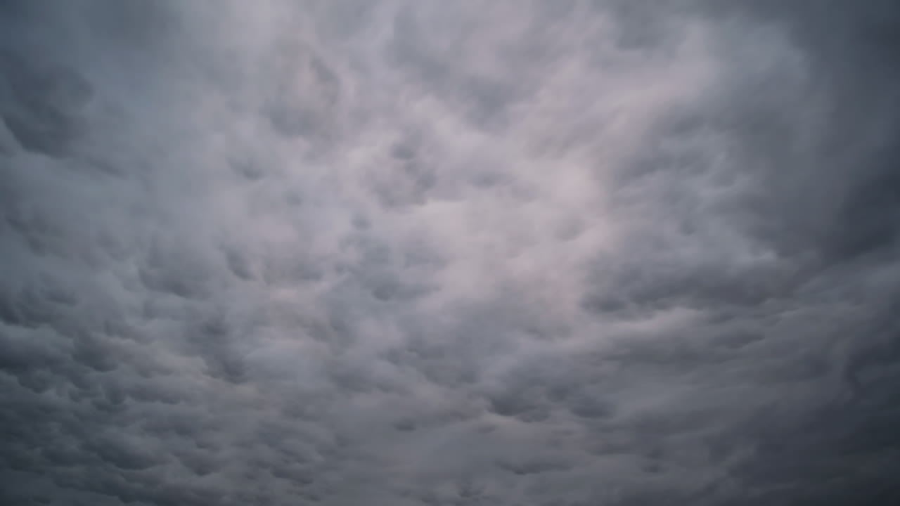 Evocative timelapse of moving clouds before storm