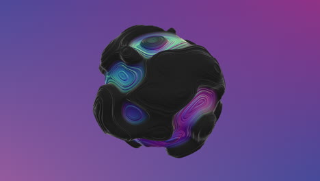 patrón de remolino dinámico en 3d en un fondo vibrante