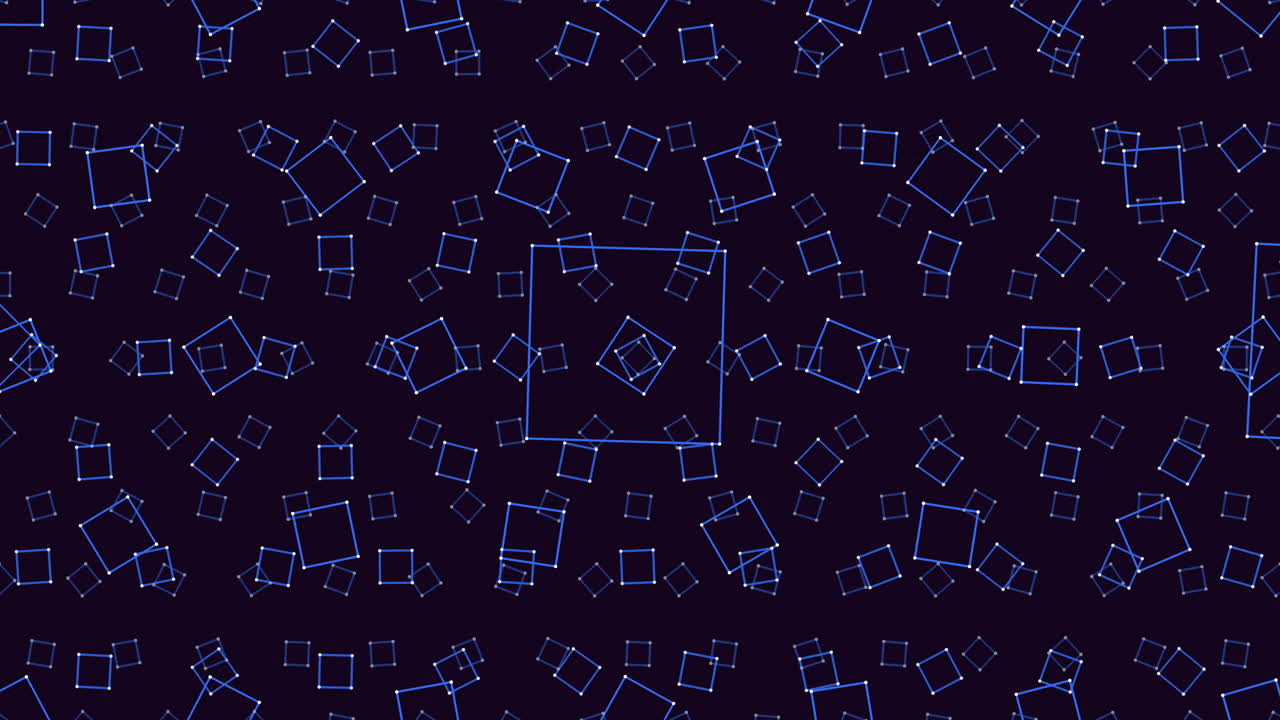 파란색 격자 패턴: 사각형과 직사각형의 대칭 배열