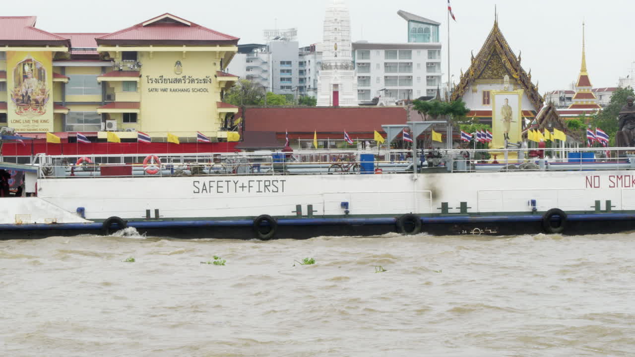 Barge on a River in Thailand