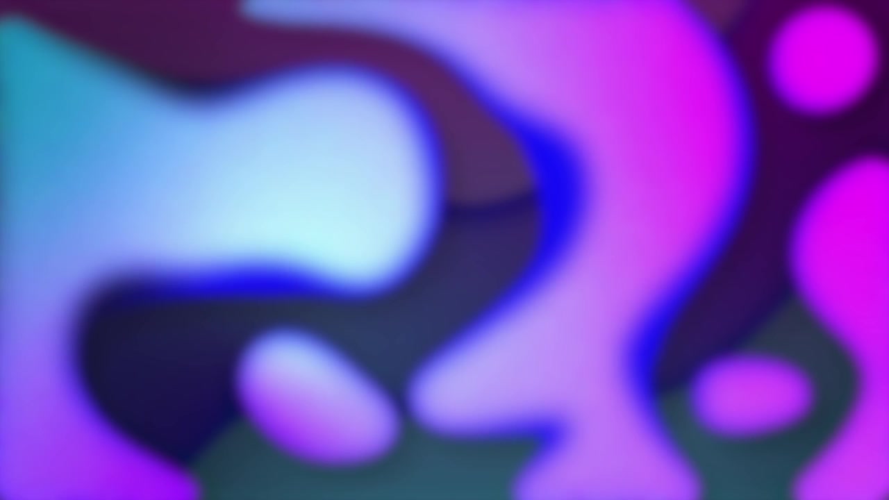 Looping abstract fluid shapes flowing across screen, showing blurred forms with vibrant gradient