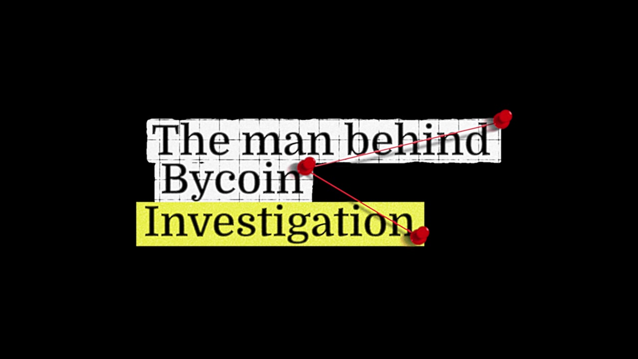 Motion Graphics Title Card: The Man Behind Bycoin Investigation