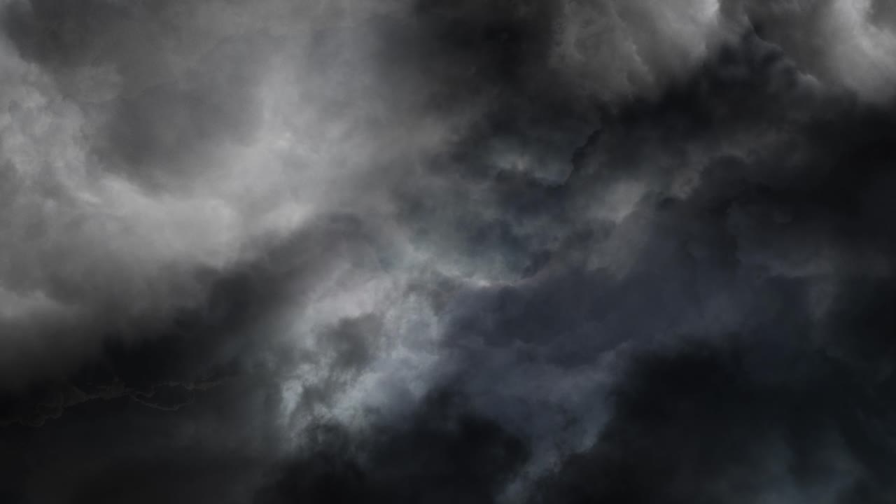 4k thunderstorm, Heavy Lightning Storm Clouds