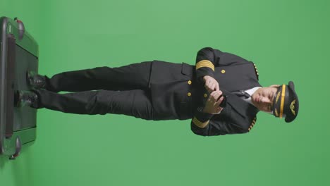 pilot using smartphone on treadmill