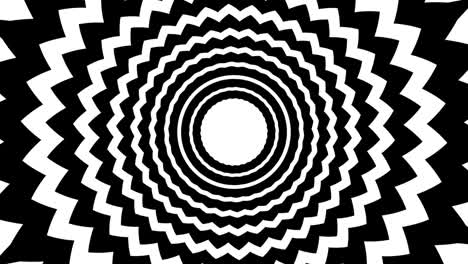 zig zag circular hypnotic background