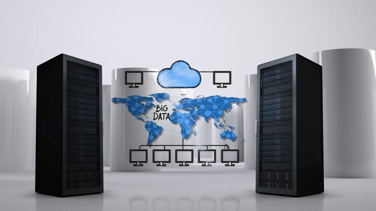 Illustration of cloud storage