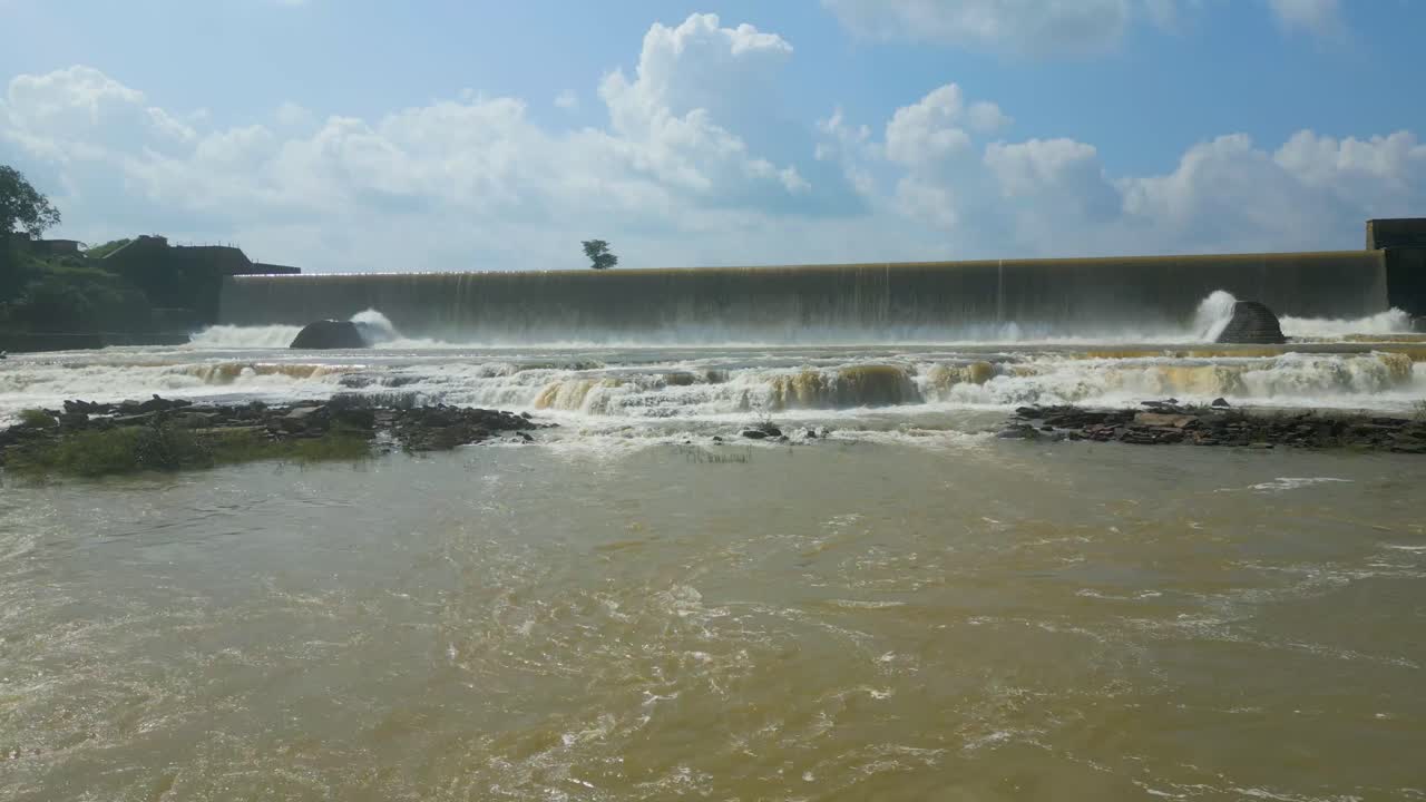 Waterfall Rajdari Devdari and Latif Shah Dam Aerial View