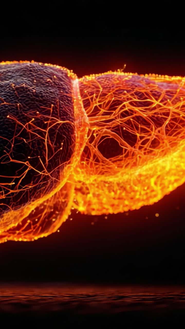 Flusso di energia dinamico: una vibrante rappresentazione visiva di concetti astratti che cattura la bellezza del movimento e della trasformazione nello spazio 3D