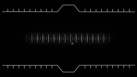 digital composite of a moving measurement line