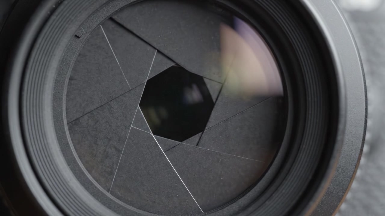 An Up-Close View of a Camera Lens: Capturing the Intricate Details Within the Optical Mechanism and Highlighting the Importance of Precision in Photography