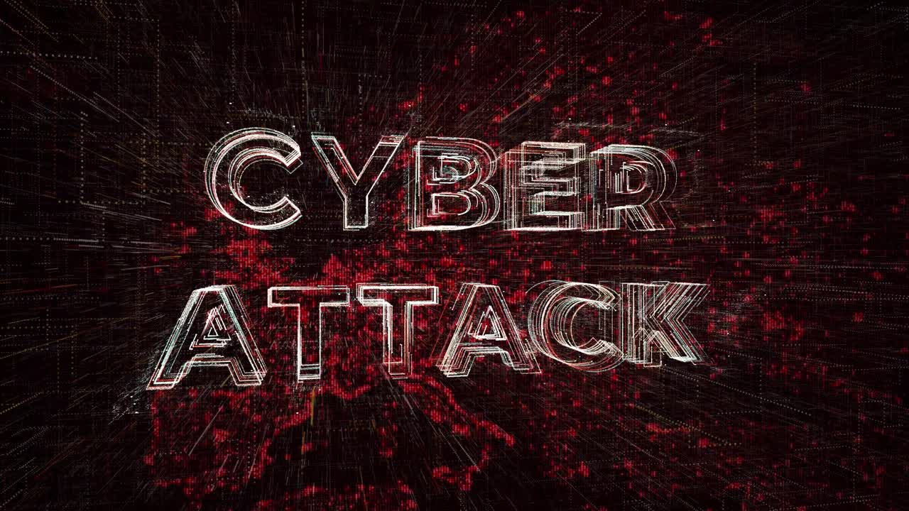 animación de ataque cibernético frente al mapa de europa