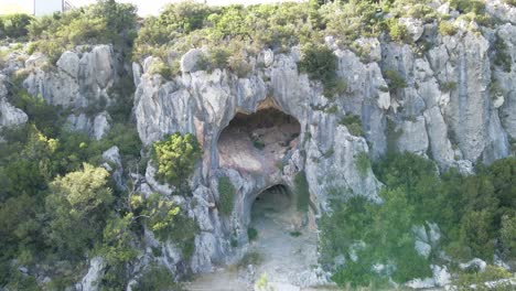 zakynthos cave inside to outside