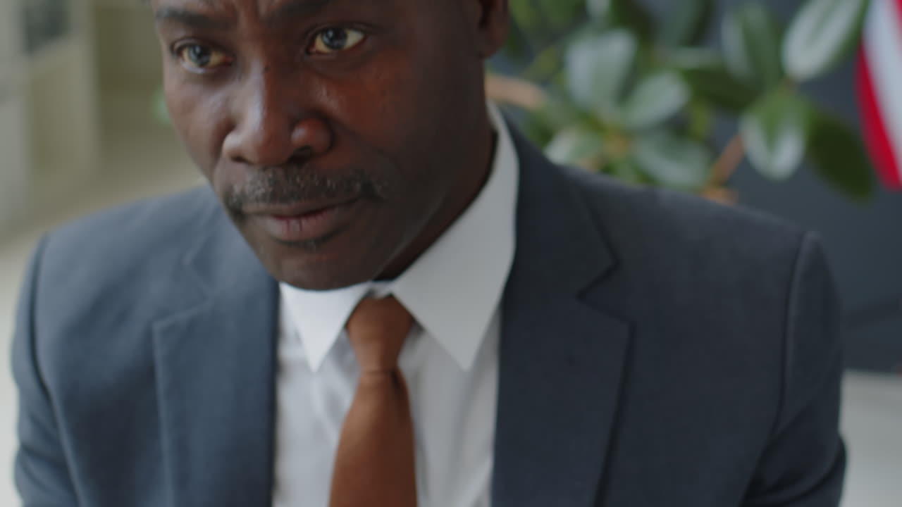 Business Man Reading Documents