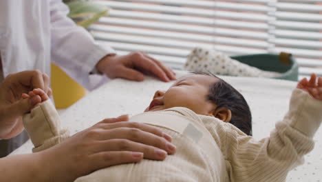 a parent with a baby