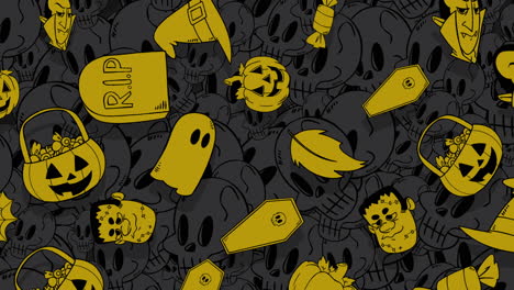 Halloween-background-animation-with-pumpkins-3