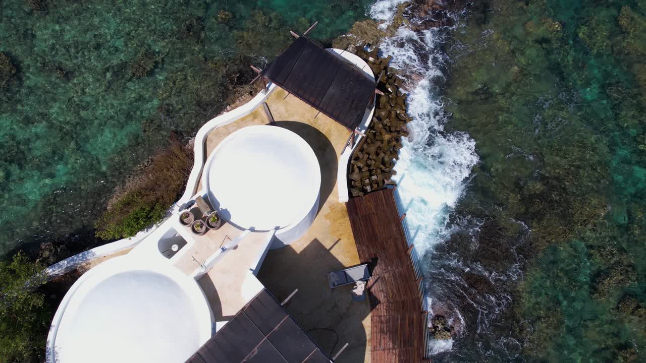 펠리카노 섬, 로사리오 제도, 카르타헤나, 콜롬비아, 드론 촬영