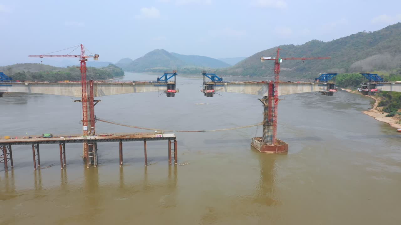 River Bridge Under Construction