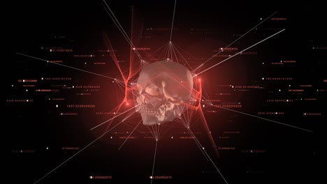 abstract skull background 4k