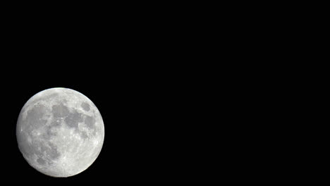 Time-Lapse-Of-Rising-Full-Moon,-Space-And-Science