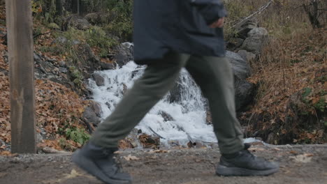 autumn waterfall hike