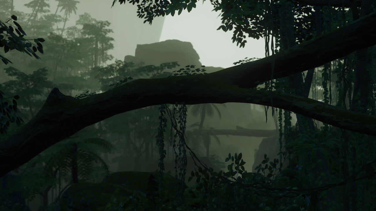 antiguo bosque de laurel en el parque nacional