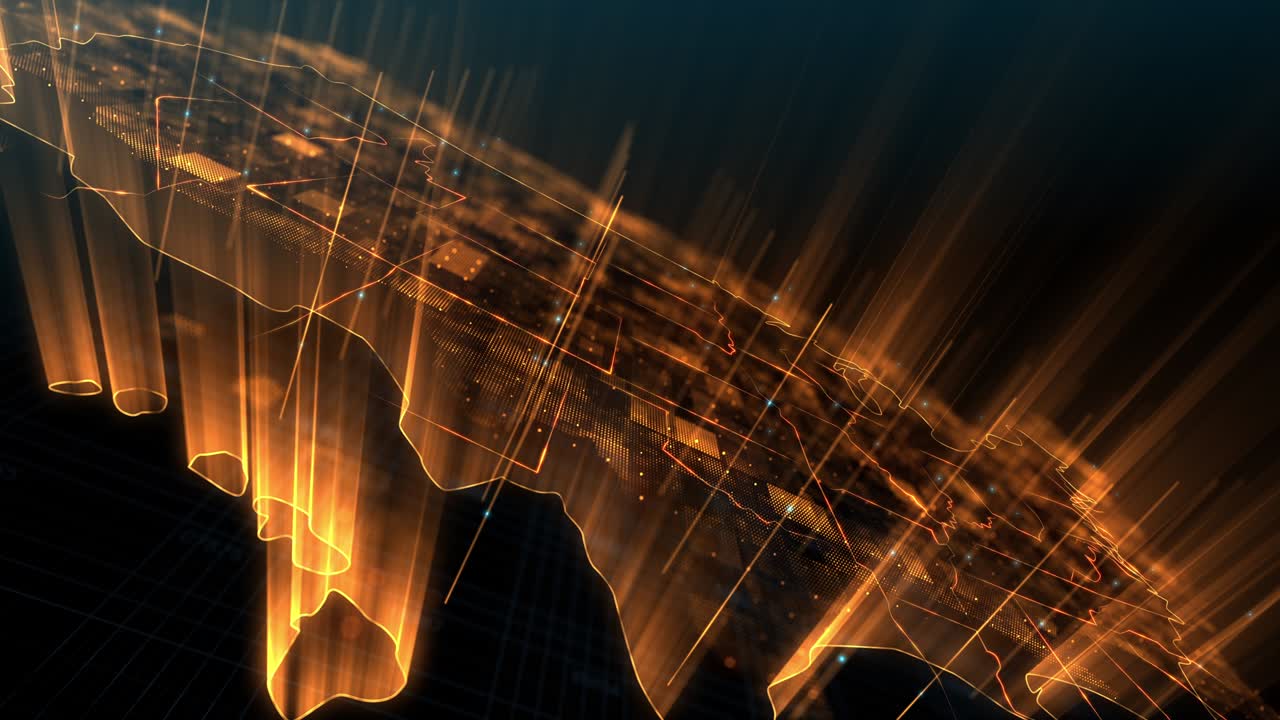 el mapa animado de estados unidos en 4k.