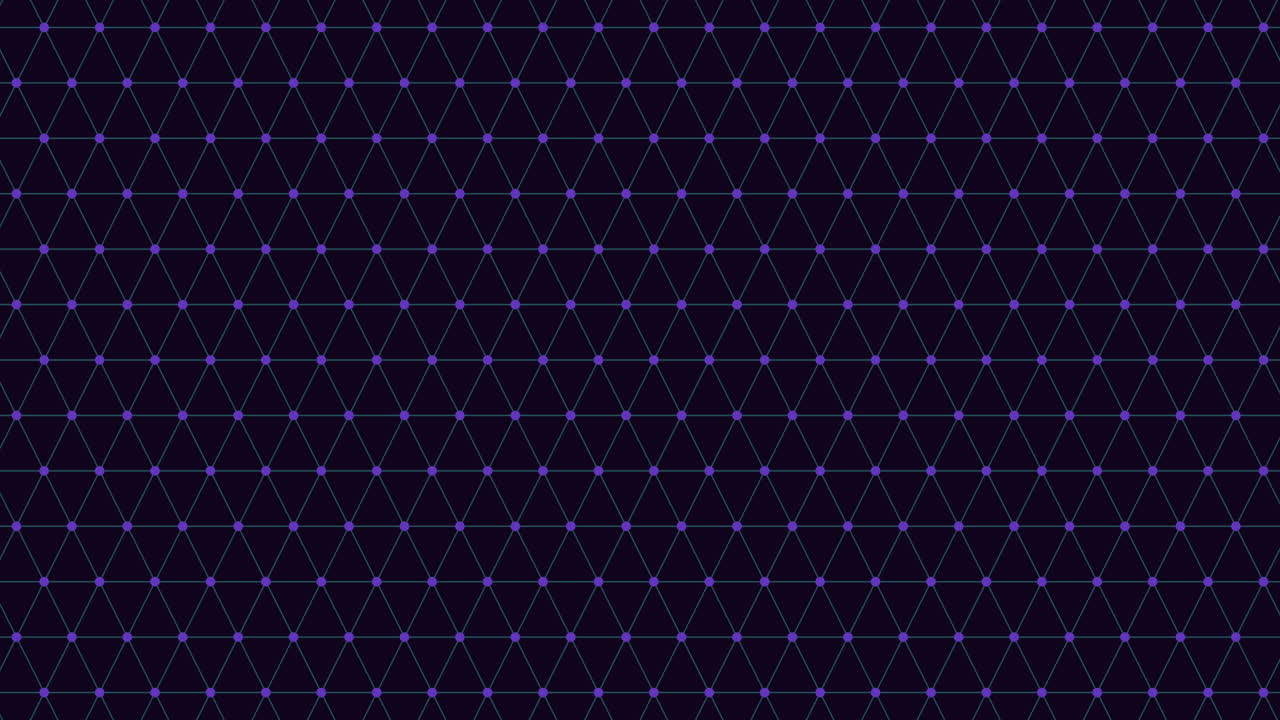 Glowing green dot grid on black background