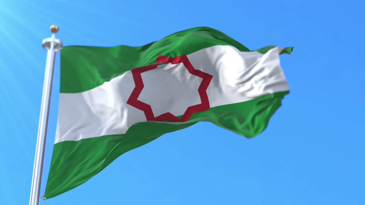 bandera del nacionalismo andaluz. bucle