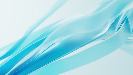 transparent flowing fabric ribbons background, 3d rendering.