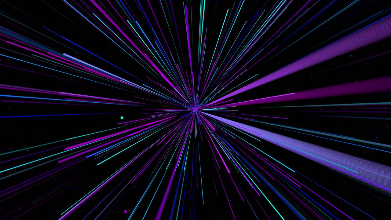 Digital space hyperspace high speed flying lines scifi footage electric hyper space travel concept