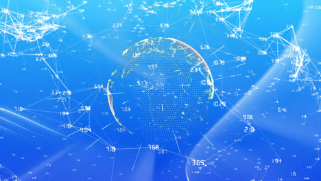 Animation-of-network-of-connections-with-numbers-over-globe