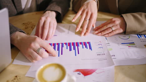 business people analyzing data at a meeting