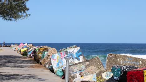 a scenic stroll along an oceanfront pathway