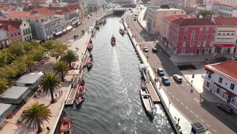 canal central de aveiro y alrededores, portugal