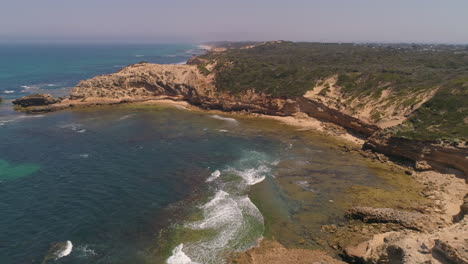 mornington peninsula rugged coastline aerial