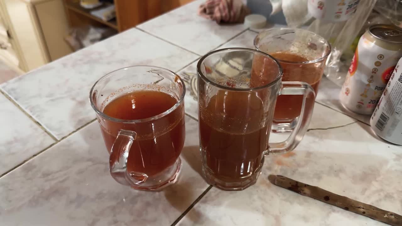 Mexican Micheladas, beer mixed with lime and sauces, typically enjoyed in jars
