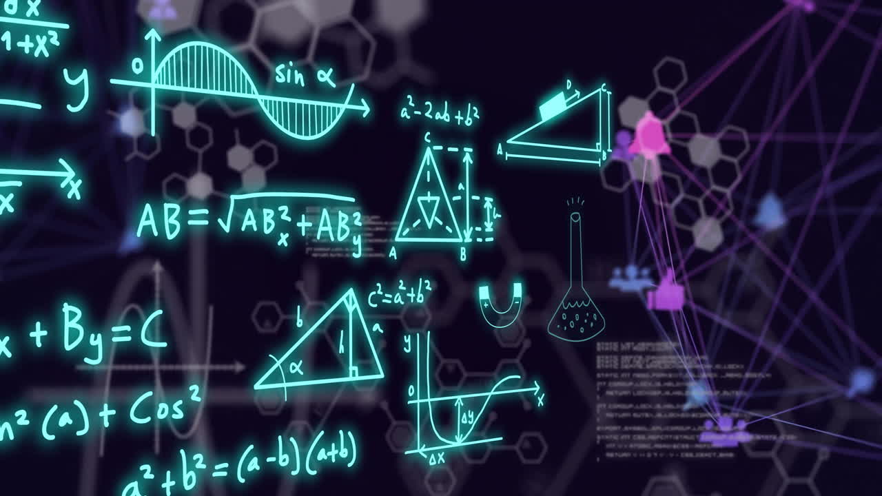 animación de la red de conexiones a través del procesamiento de datos químicos