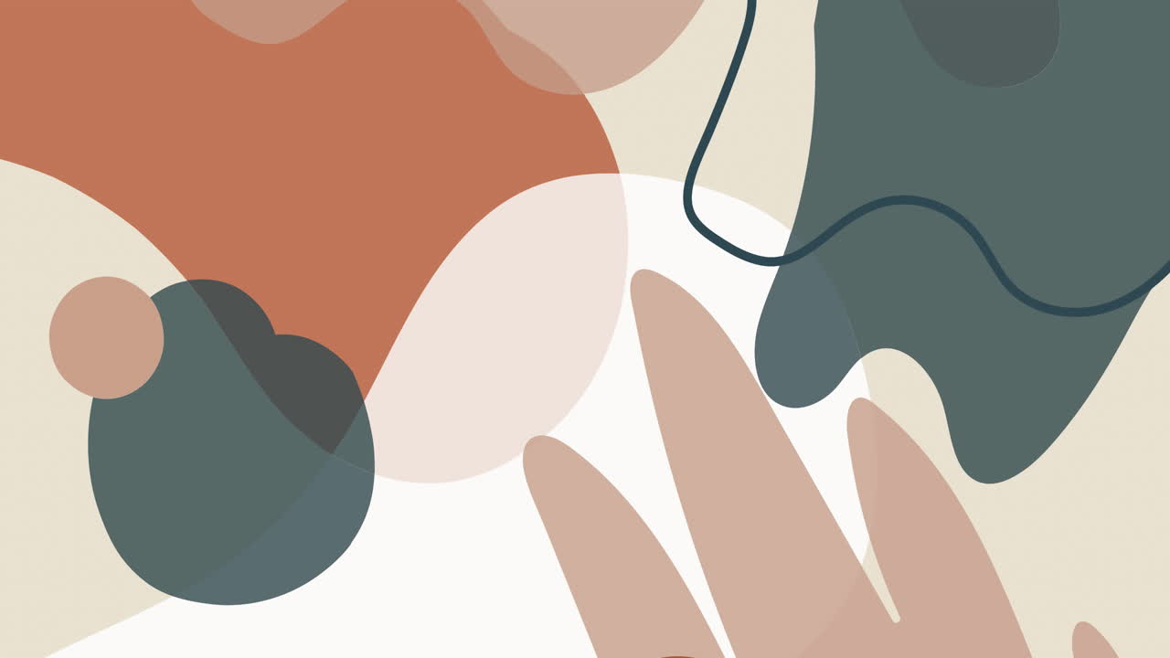 ⁇  배경 에 있는 다채로운 모양 의 애니메이션