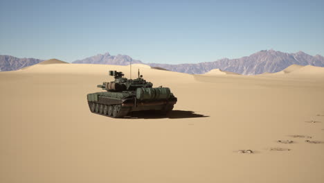 tank in the desert